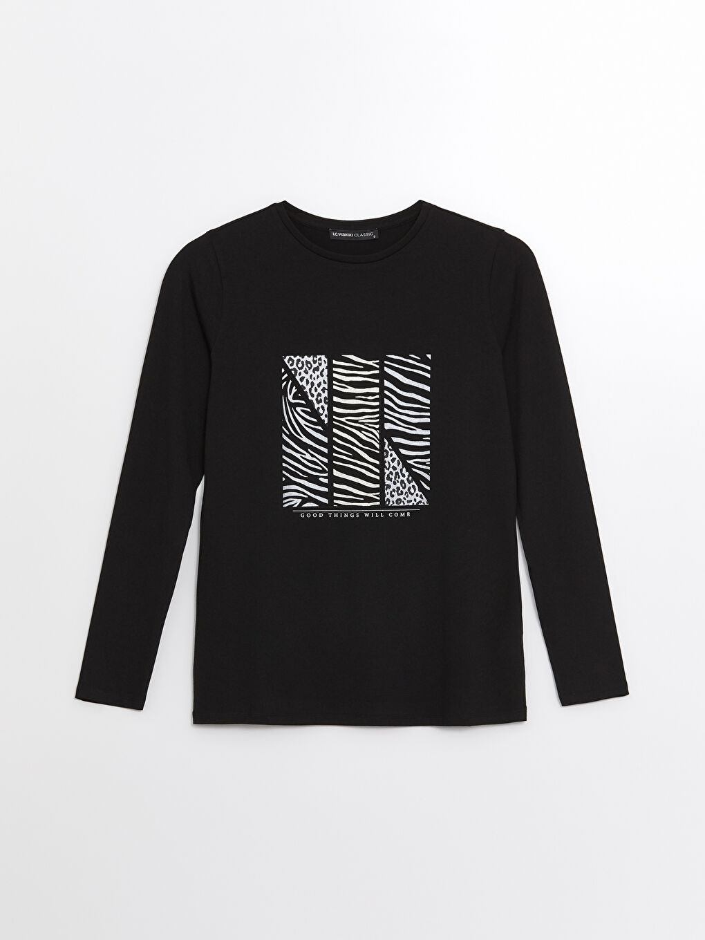 LCWAIKIKI Basic Crew Neck Printed Women's T-Shirt -W49344Z8-CVL