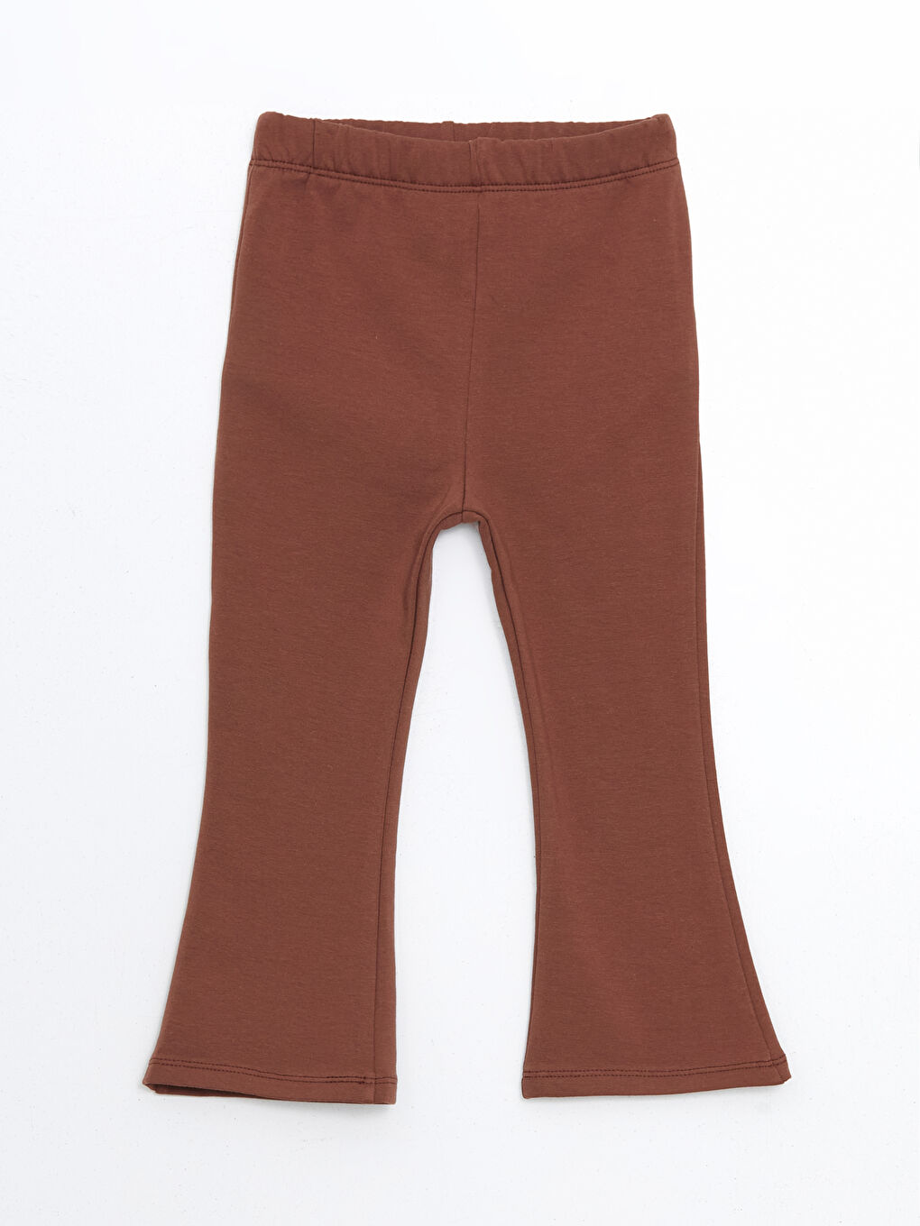 Kahverengi Beli Lastikli Kız Çocuk Basic Tayt