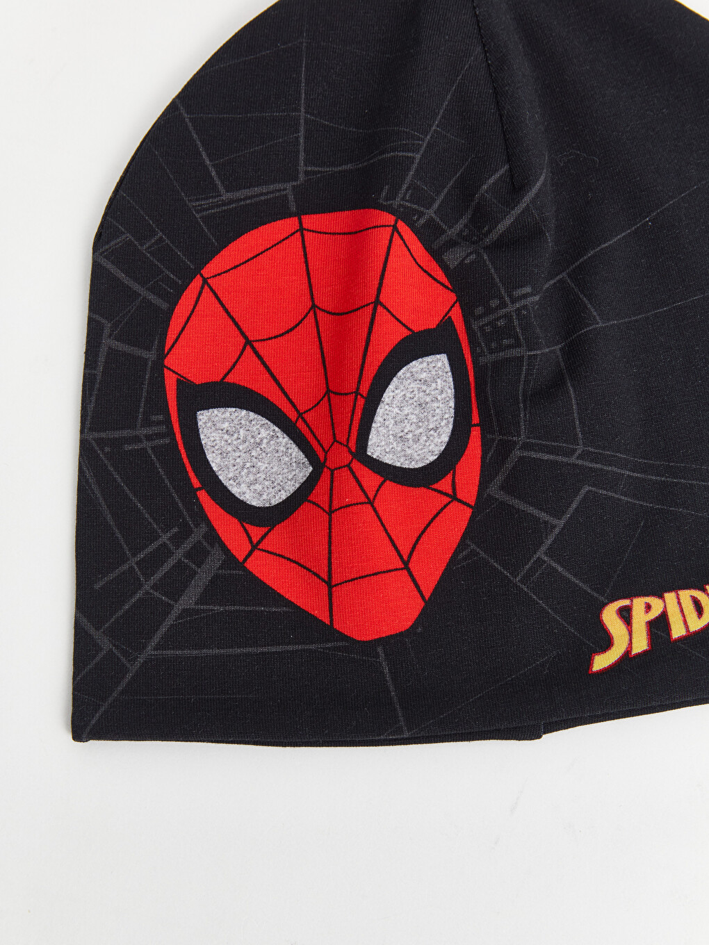 Siyah Spider-man Baskılı Erkek Çocuk Bere-1