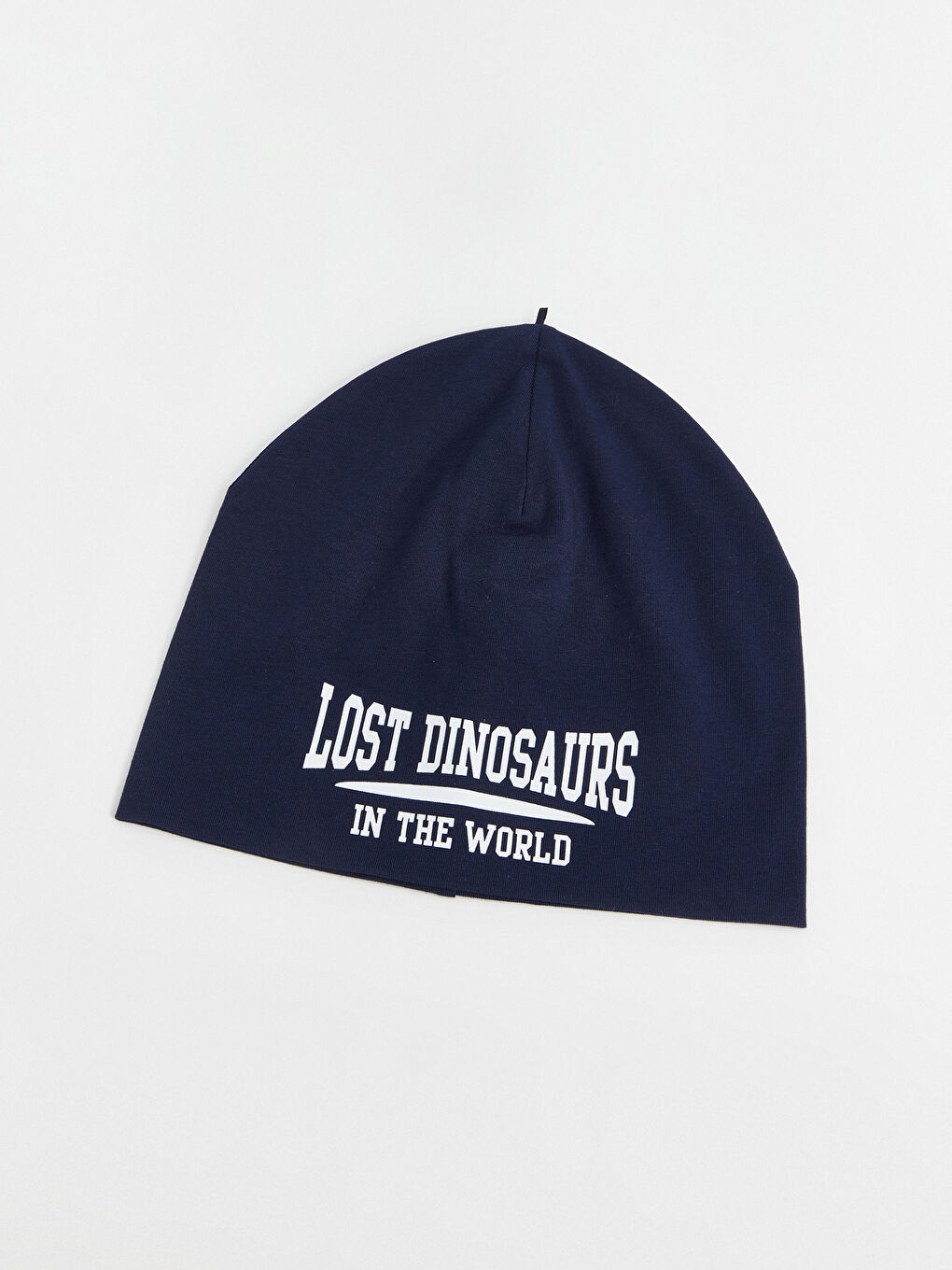 Lacivert Yazı Baskılı Erkek Çocuk Bere