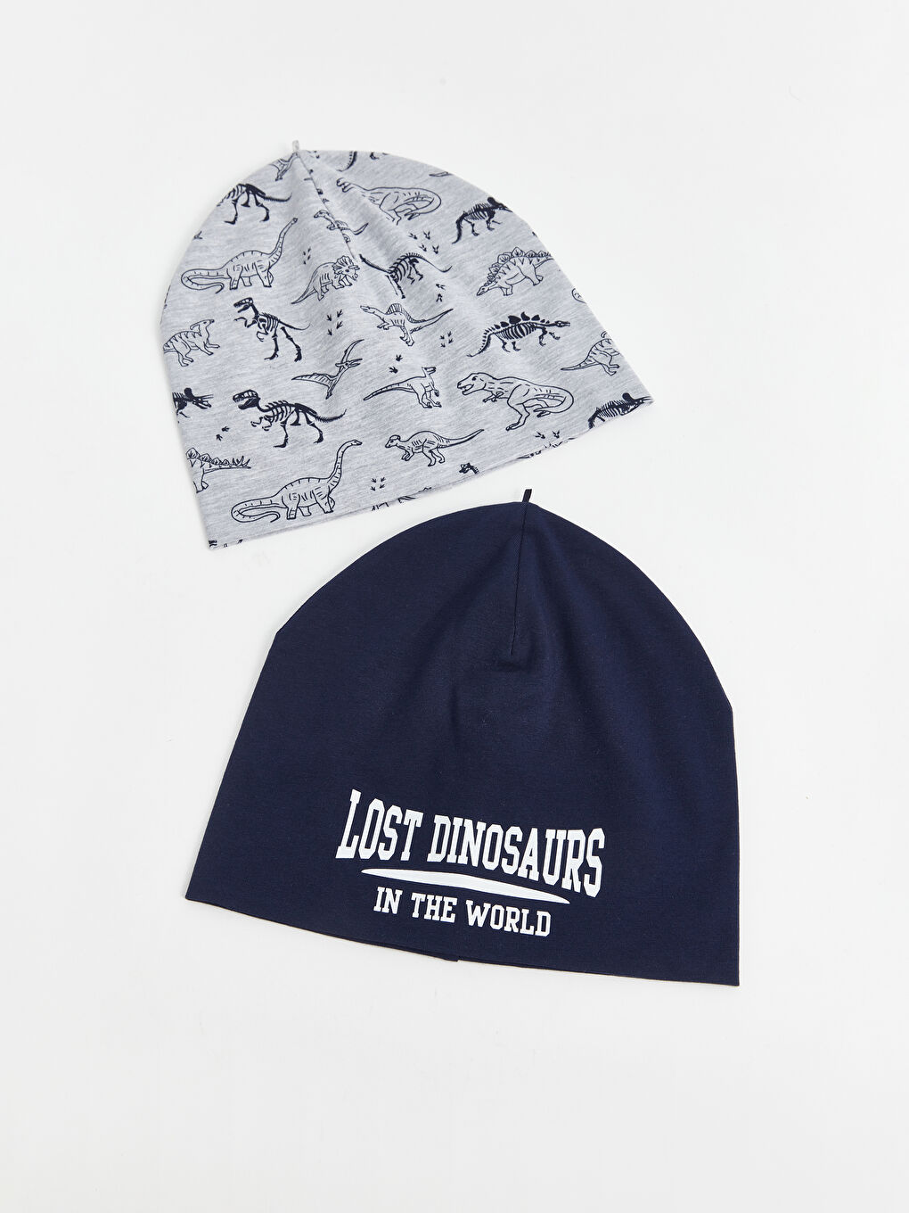 Ұлдарға арналған принтті тоқыма бини шапкасы 2 данадан тұратын