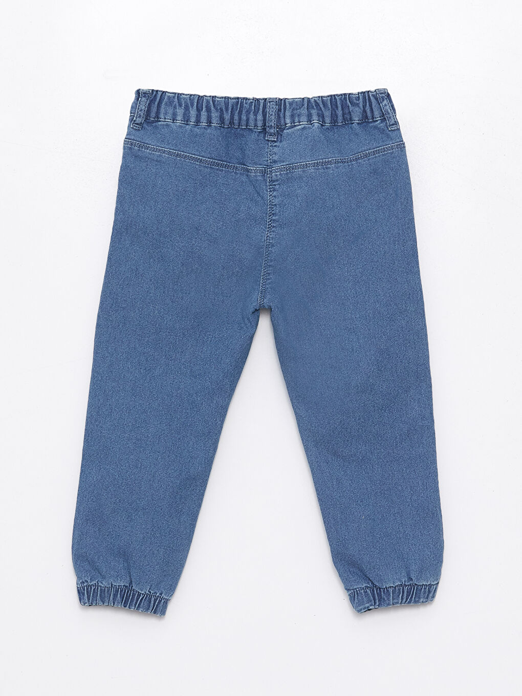 LCW baby Orta İndigo Rodeo Beli Lastikli Basic Kız Bebek Jean Pantolon - 1