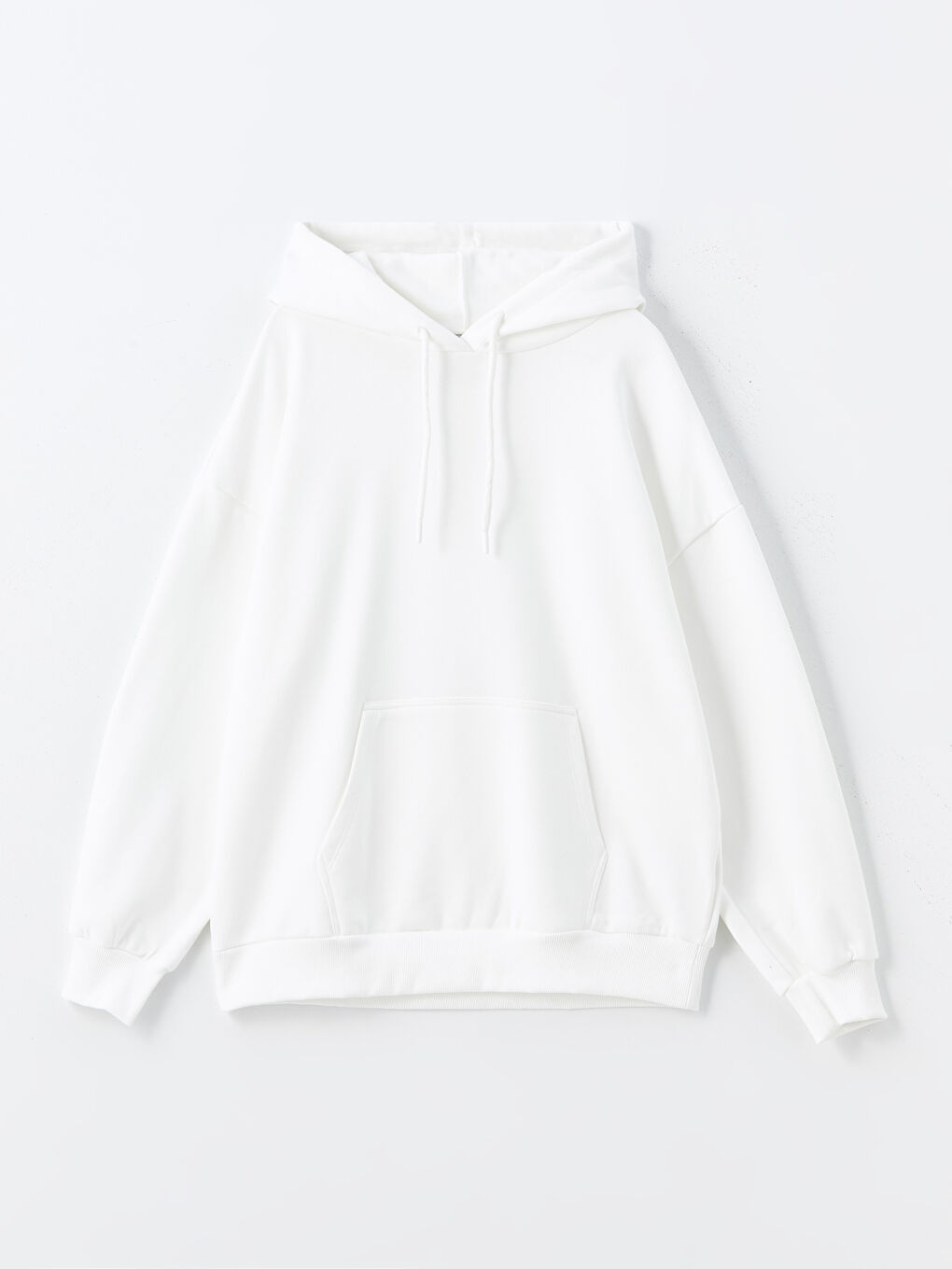 XSIDE Ekru Oversize Kadın Kalın Hoodie - 4