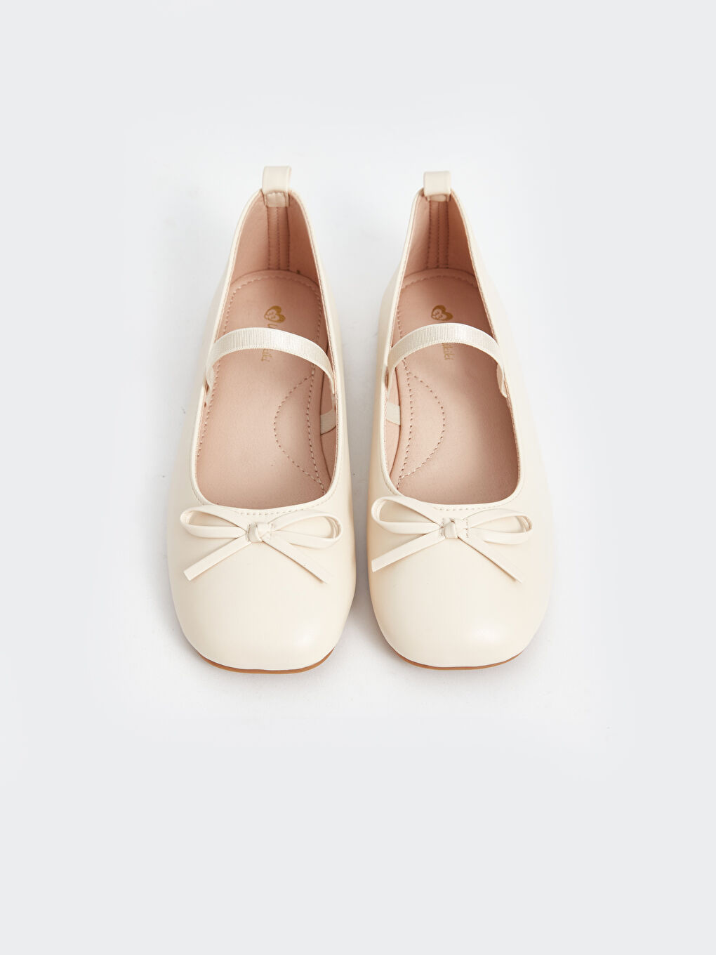 Bow Detailed Girl's Flat Shoe -W49403Z4-SWH