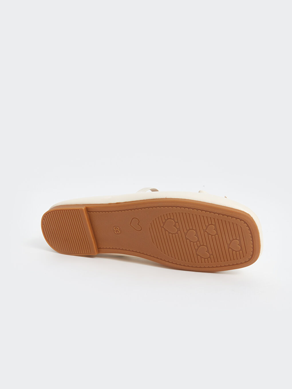 Bow Detailed Girl's Flat Shoe -W49403Z4-SWH