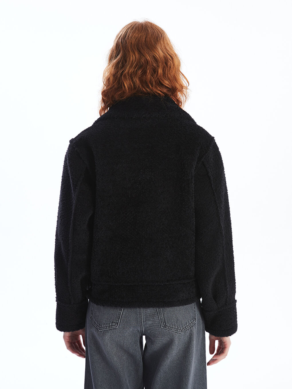LCW Vision Kragenhals Damen Kunstfell Übermantel -W49415Z8-CVL