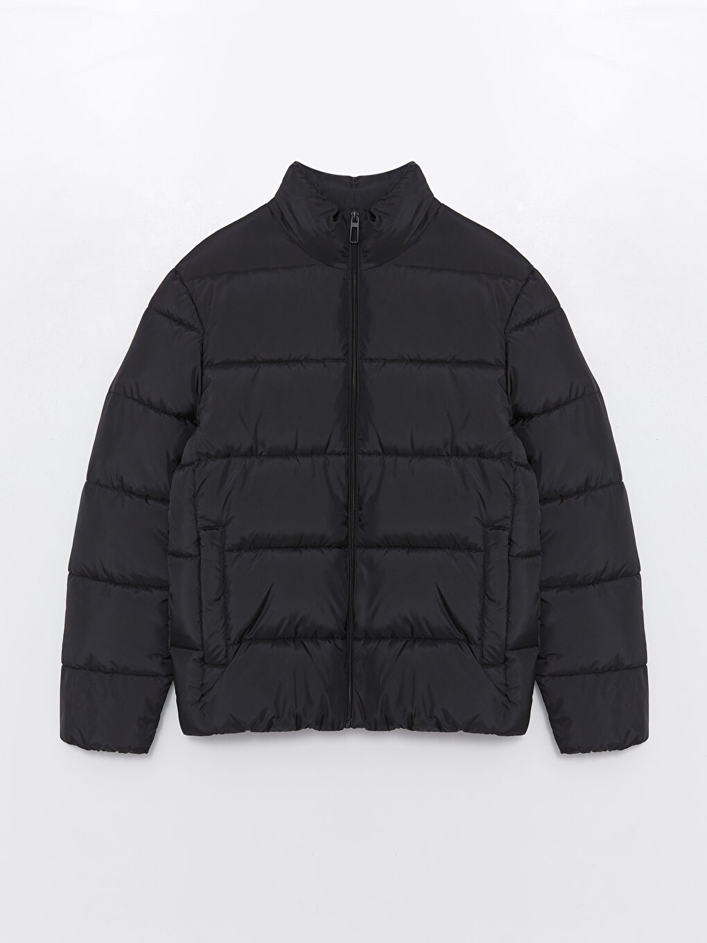 Standard Fit Funnel Neck Men's Puffer Coat-5