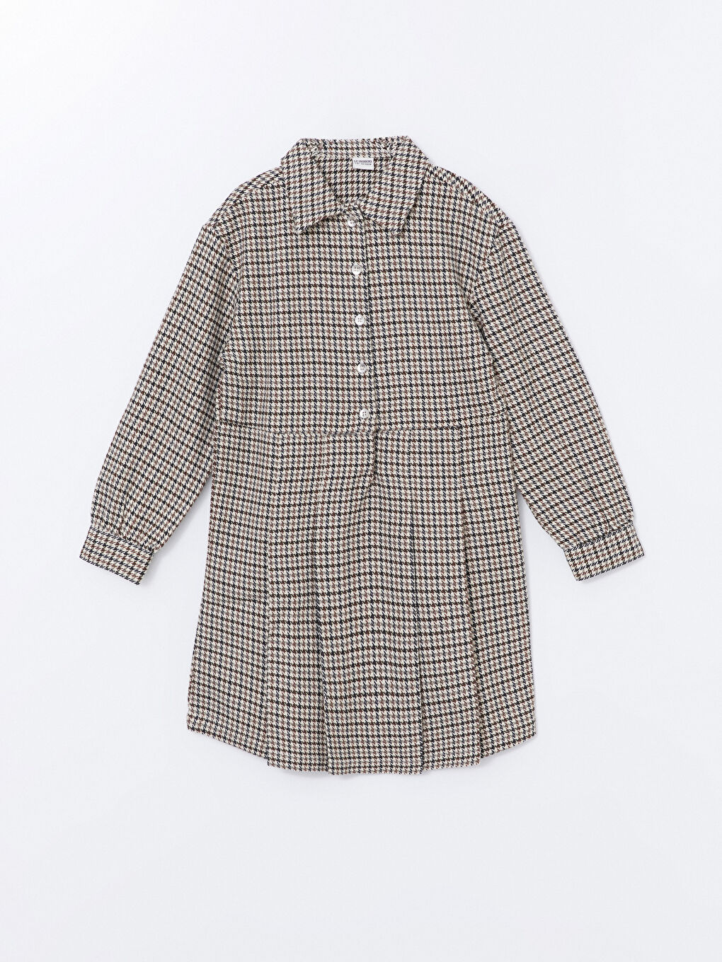 жағалы мойын қыздарға арналған көйлек