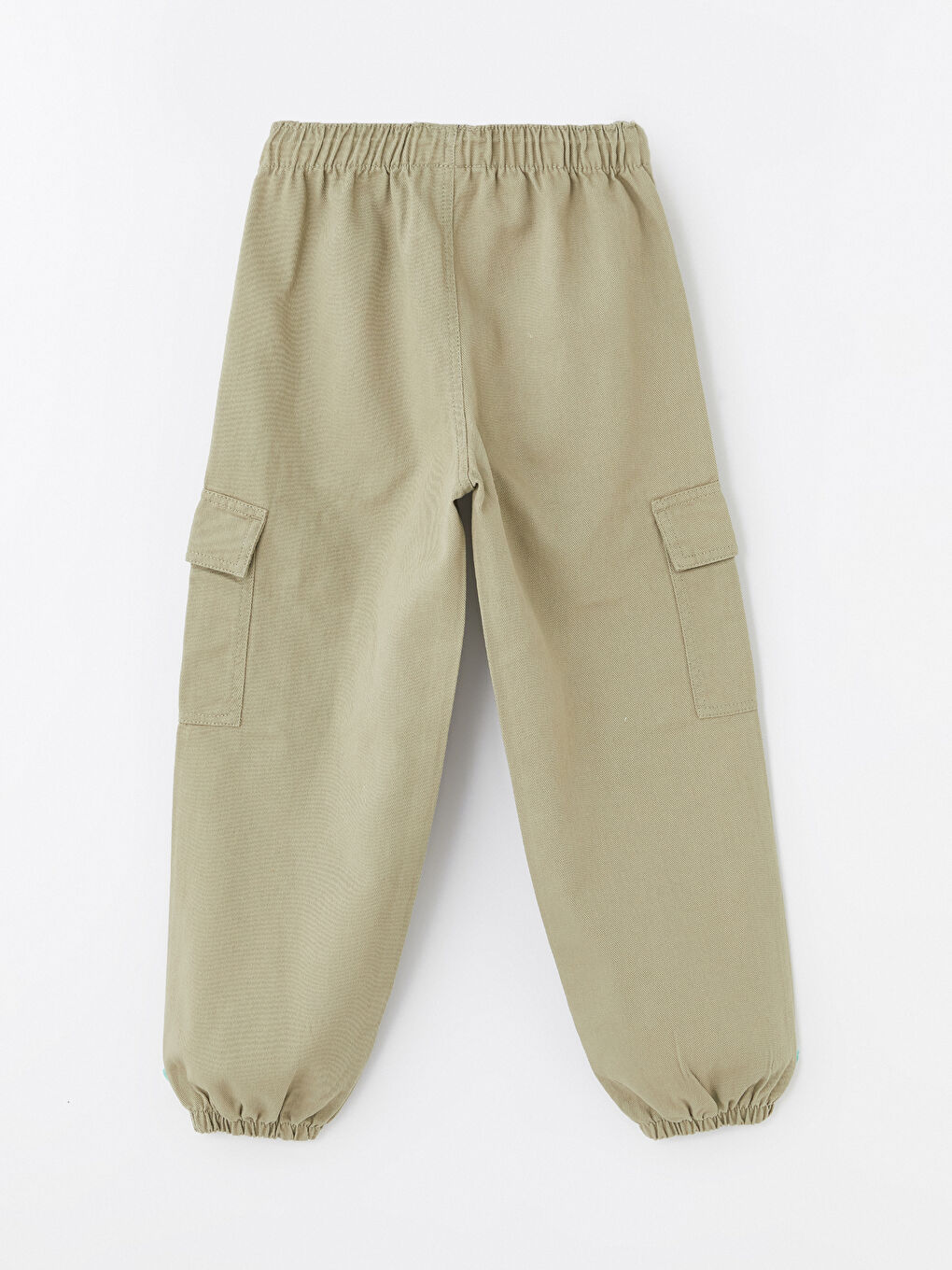 LCW Kids Elasticated Waist Girls' Cargo Jogger Trousers -W49486Z4-VVY