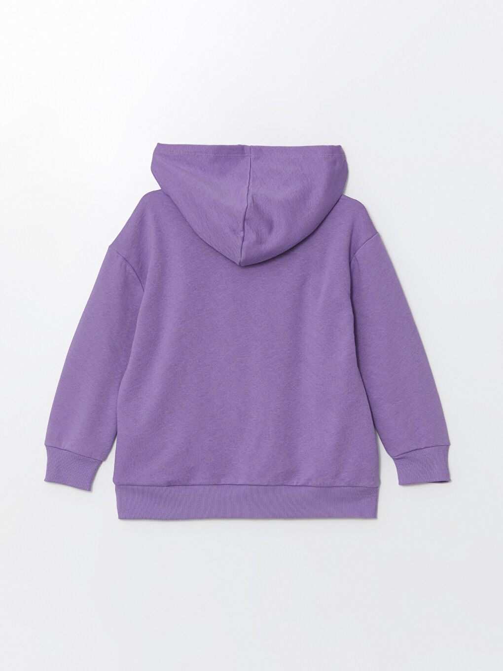 LCW Kids Mor Kapüşonlu Kız Çocuk Kalın Sweatshirt - 2