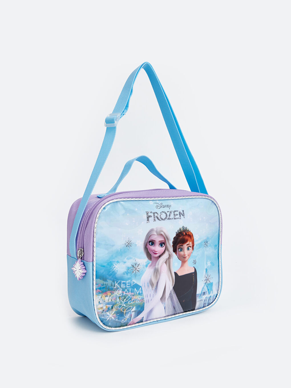 LCW ACCESSORIES Koyu Lila Frozen Baskılı Kız Çocuk Beslenme Çantası