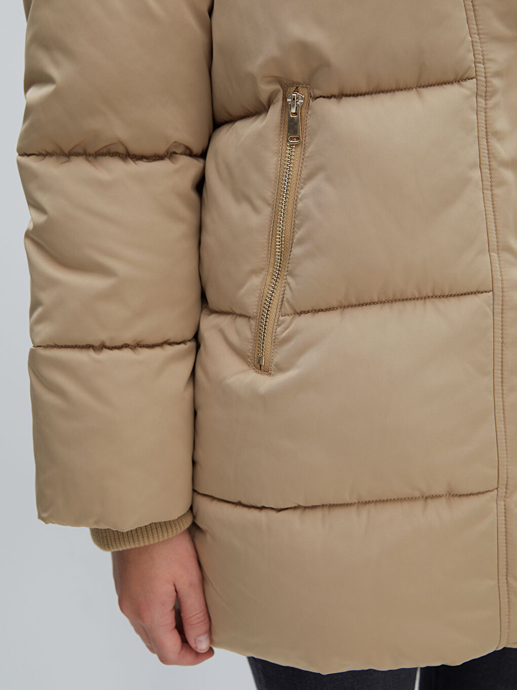 LCW Vision Hooded Women's Puffer Coat -W49626Z8-DFV