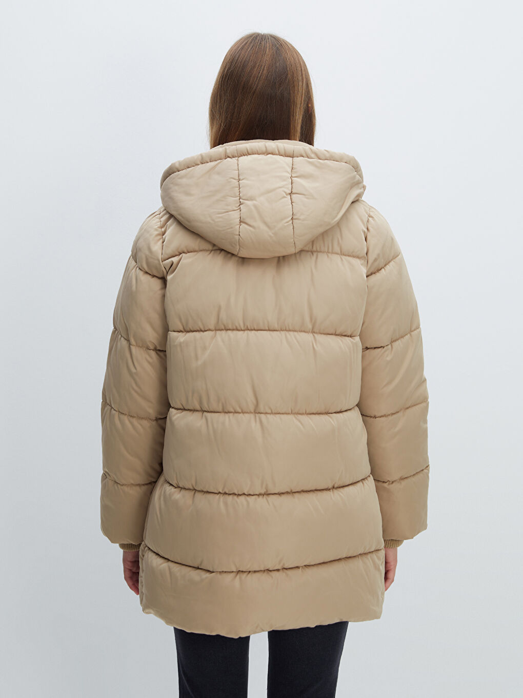 LCW Vision Hooded Women's Puffer Coat -W49626Z8-DFV