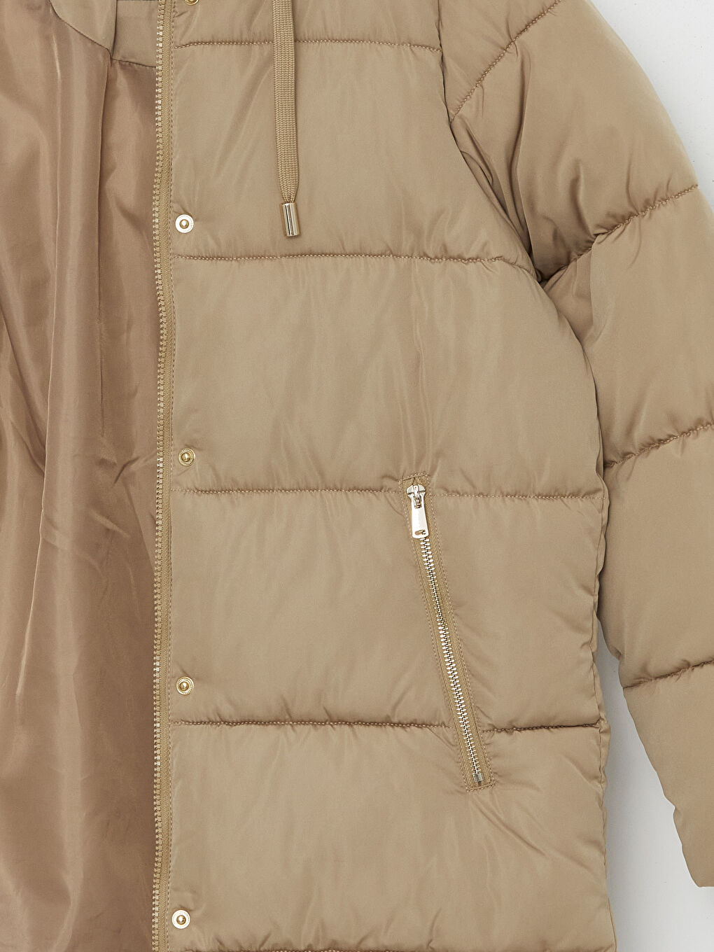 LCW Vision Hooded Women's Puffer Coat -W49626Z8-DFV