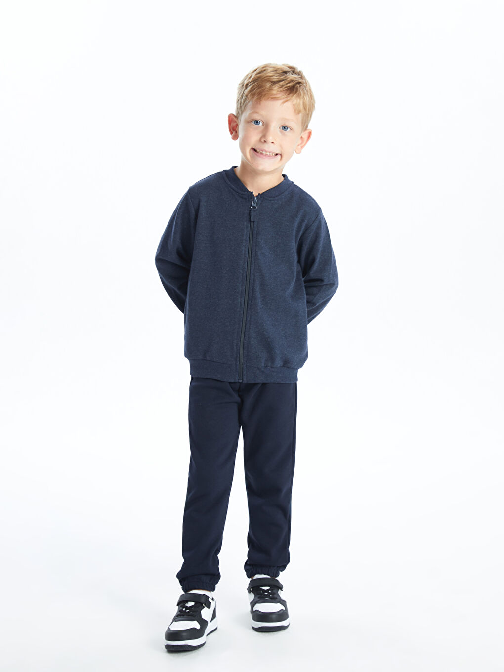 LCW Kids İndigo Beli Lastikli Basic Erkek Çocuk Jogger Eşofman Altı - 1