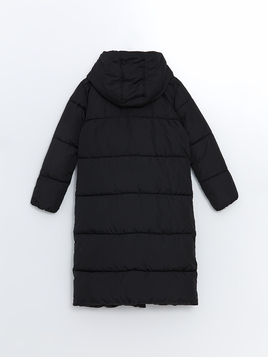 әйелдерге арналған капюшонды пуховик пальто-7