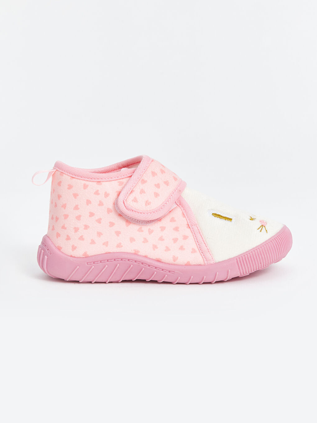 Embroidered Hook and Loop Girls' Panduf-1