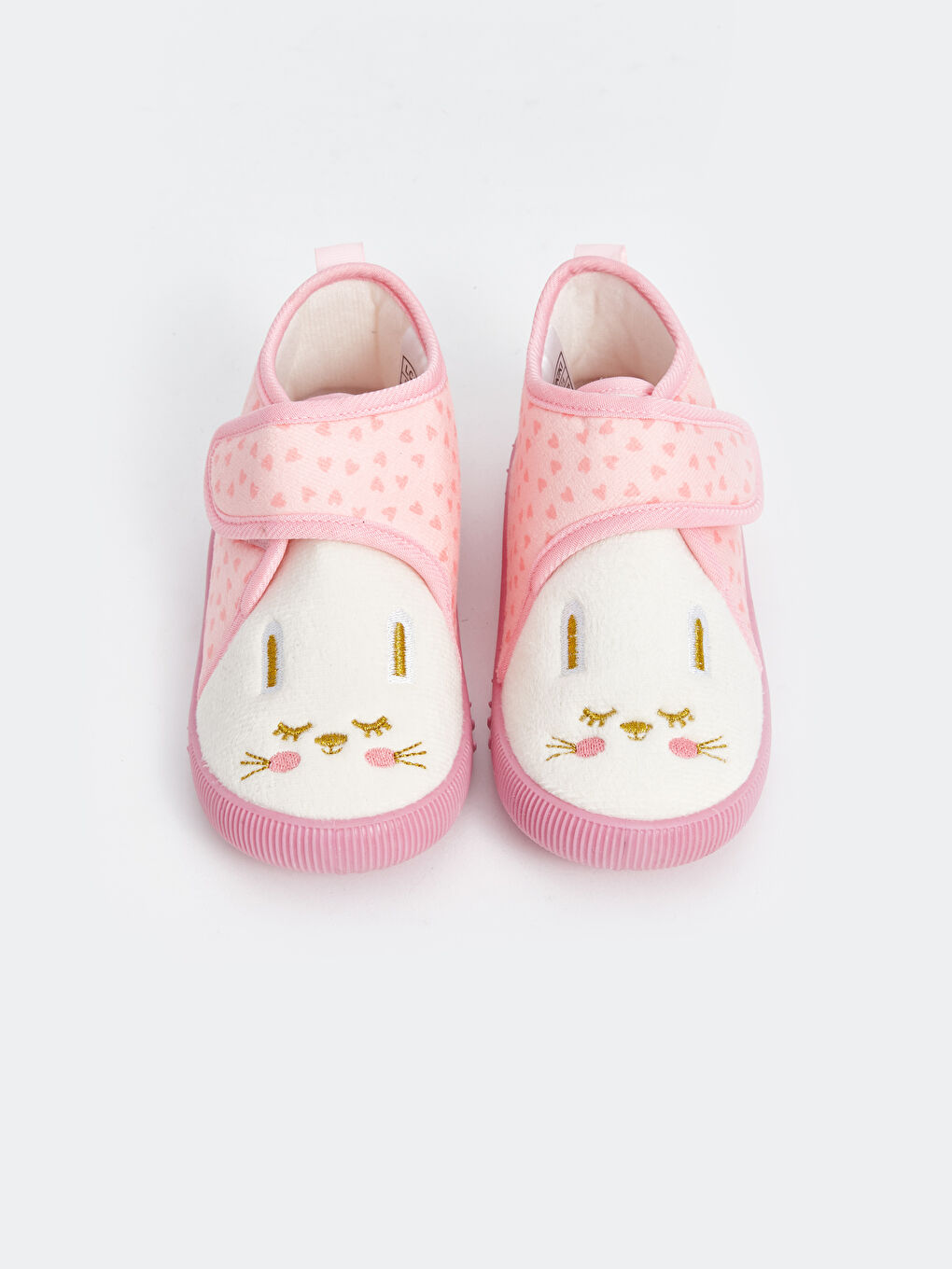 Embroidered Hook and Loop Girls' Panduf-2