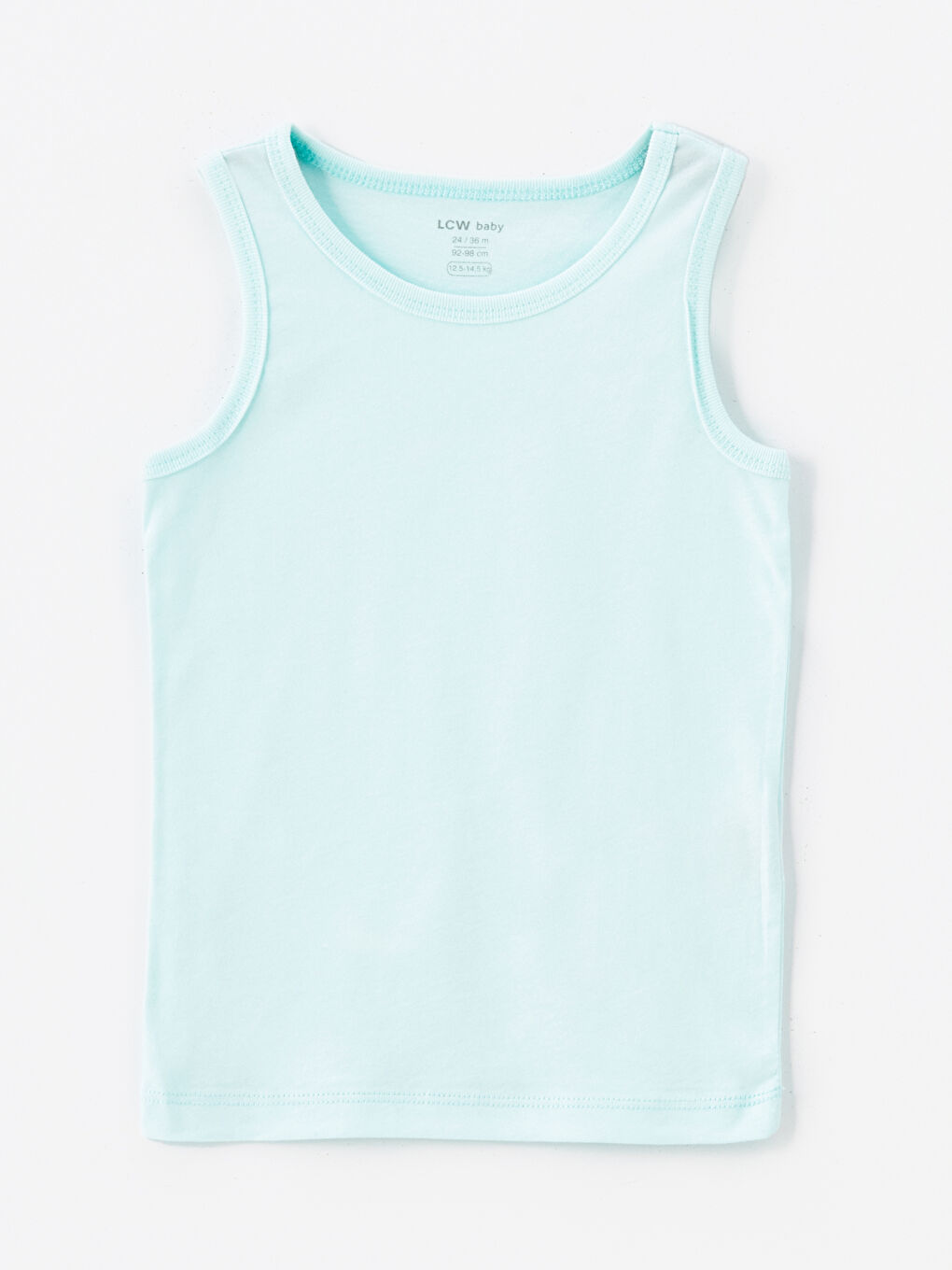 Turkuaz Bisiklet Yaka Kolsuz Basic Erkek Bebek Atlet