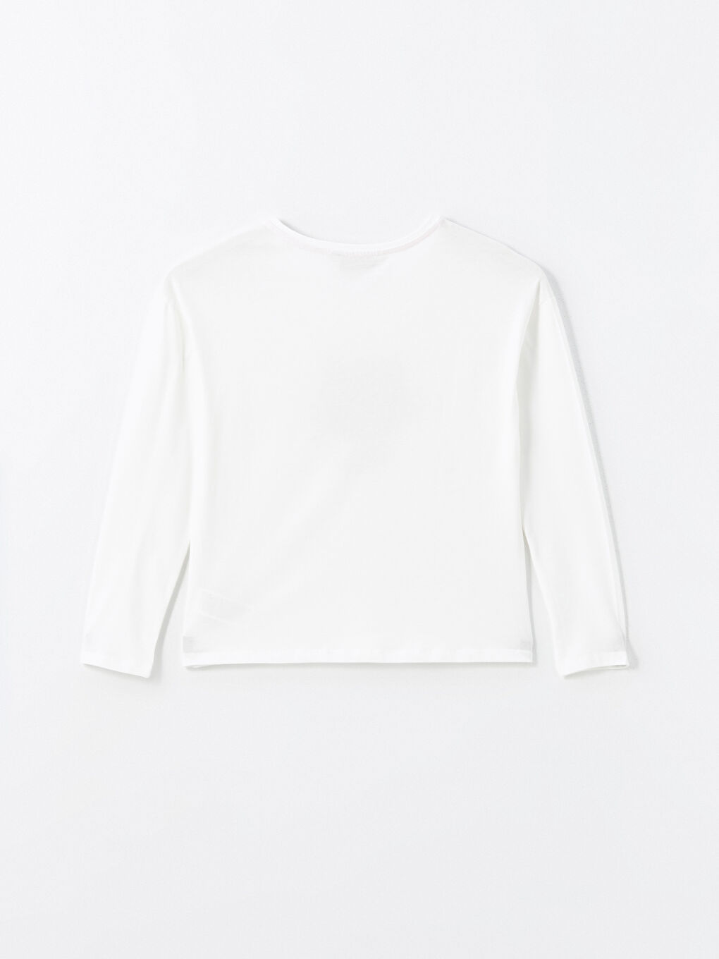 Ekru Bisiklet Yaka Kedi Baskılı Kadın Pijama Üst-1