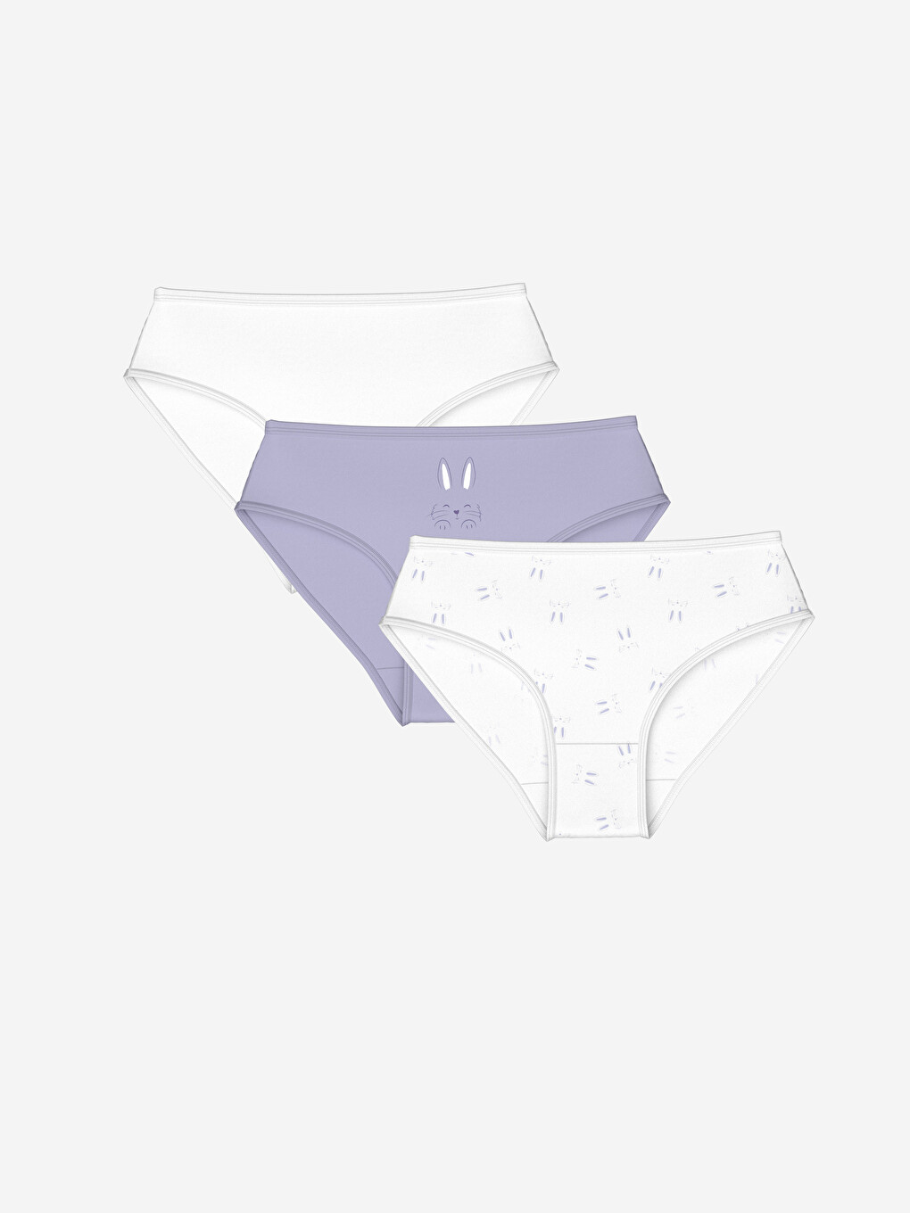 LCW Kids Culottes Basiques pour Filles Lot de 3 pièces - S40142Z4-FWW - LC Waikiki