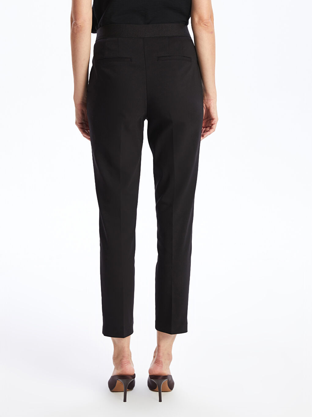 LCWAIKIKI Classic Slim Fit Women's Cigarette Trousers -W49915Z8-CVL