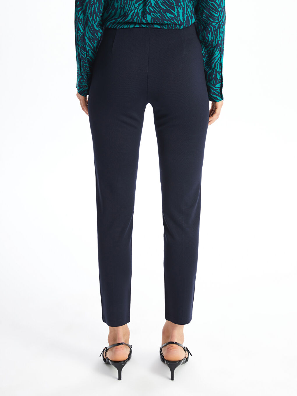 LC Waikiki Elastic Waist High Waist Women's Trousers -W49916Z8-E1J
