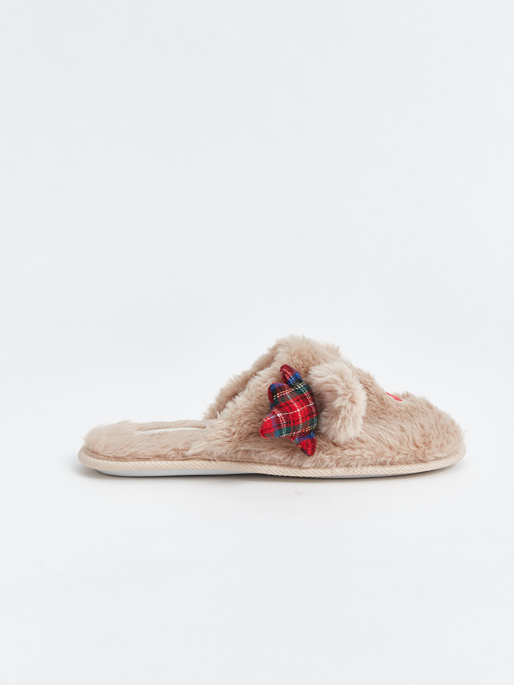 LC Waikiki Deer Figured Plush Girls' Home Slippers -W49979Z4-YG7