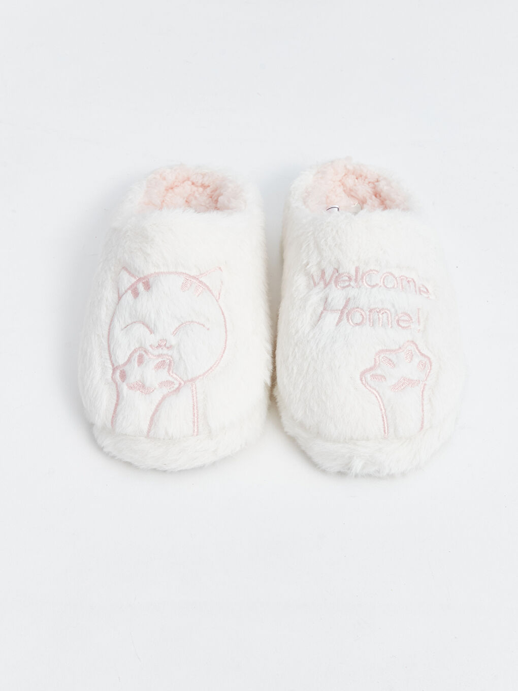 LCW STEPS Chaussons pour Filles en Peluche Brodés avec Chat -W49989Z4-FDU