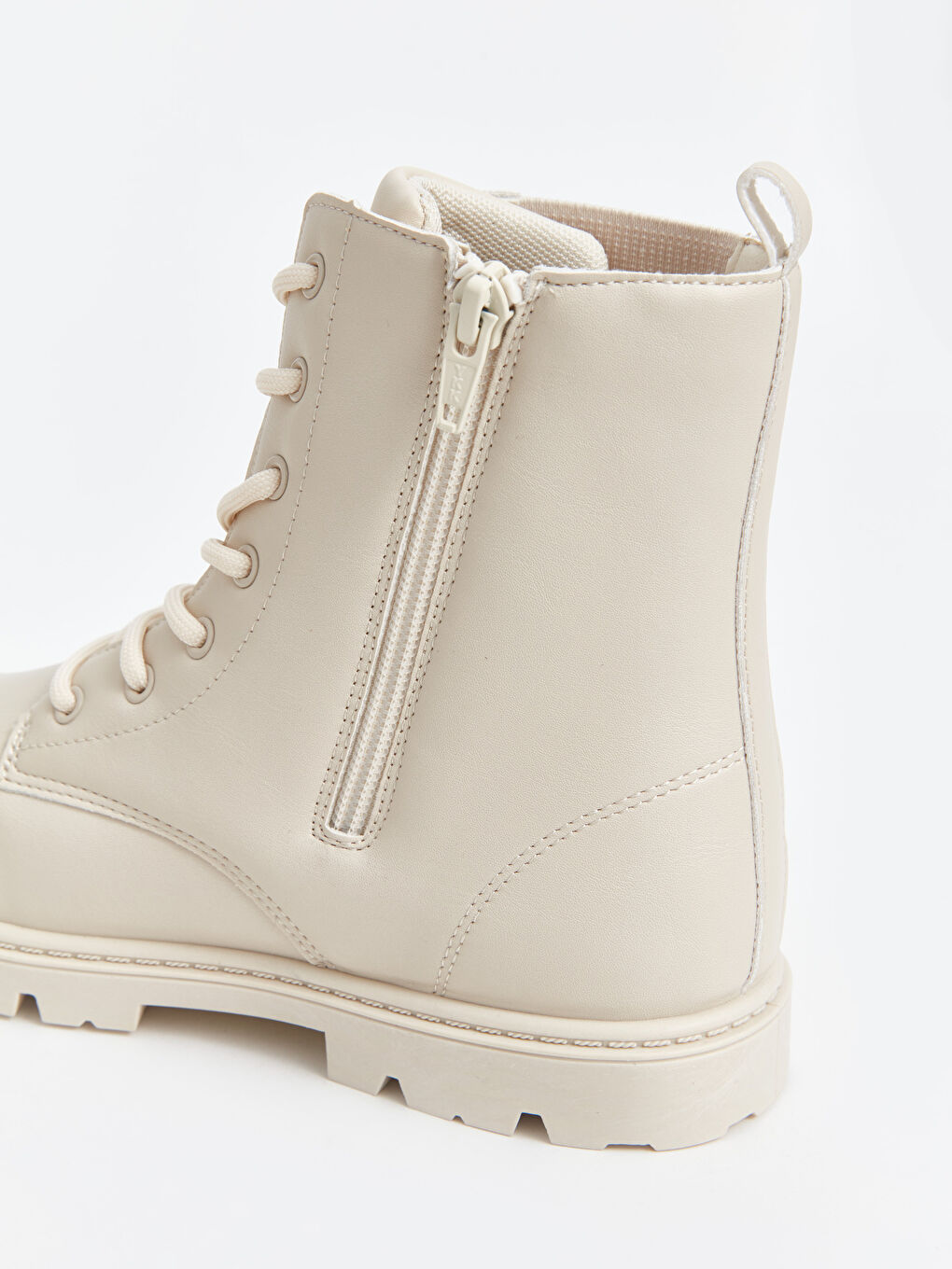 Laces and Zipper Closure Girls' Boots-2