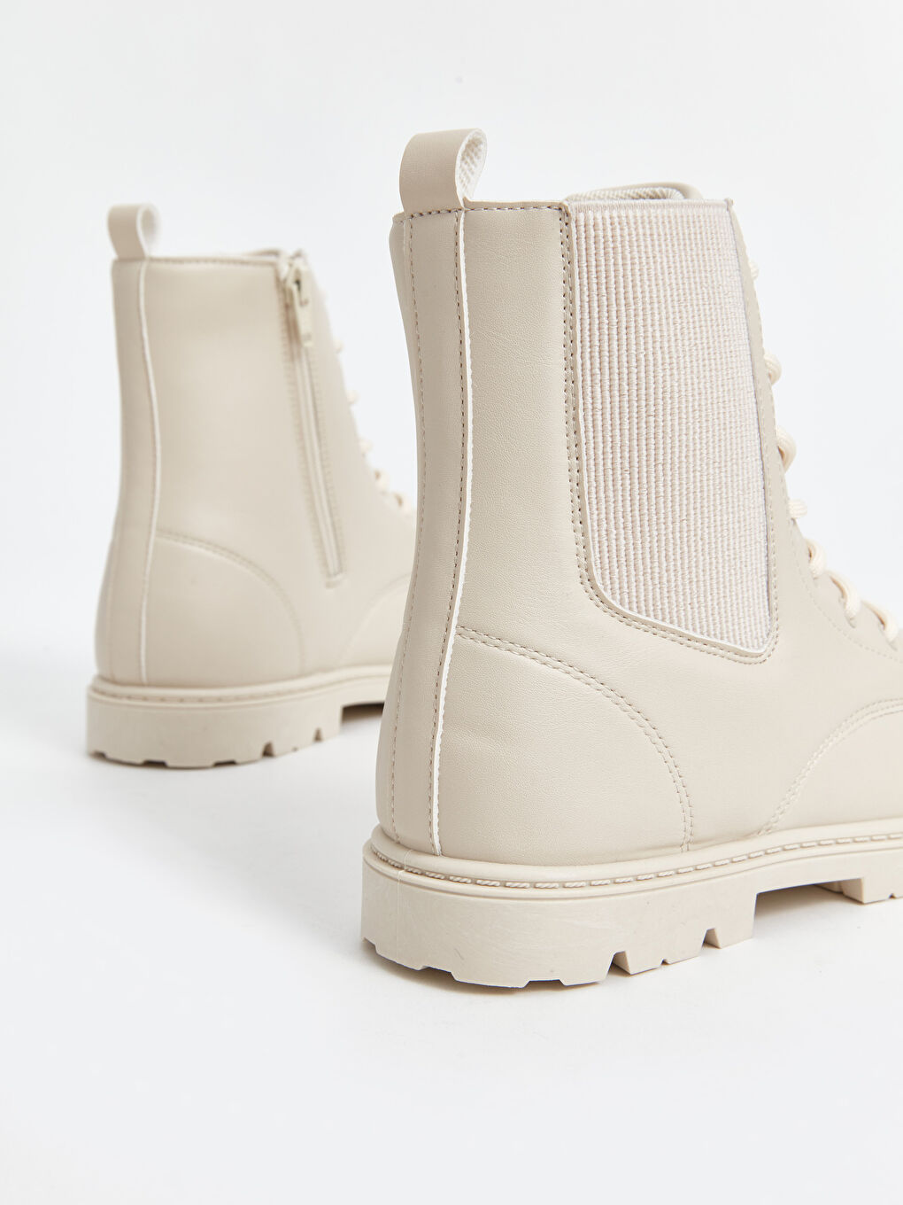 Laces and Zipper Closure Girls' Boots-4