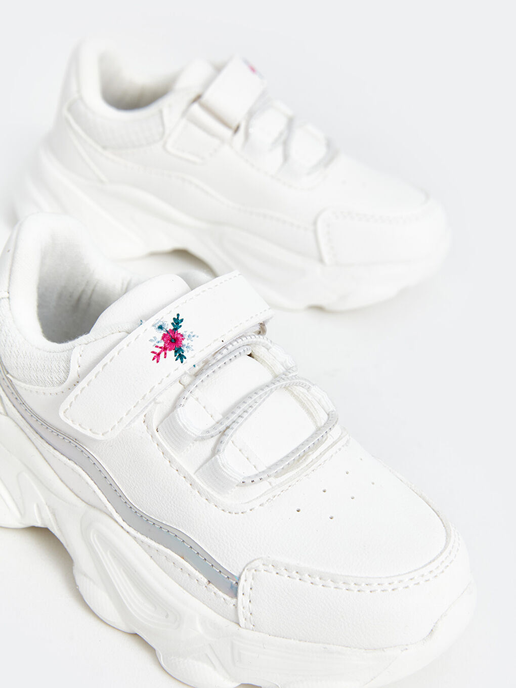 Кроссовки для малышек девочек на застежке-липучке-2