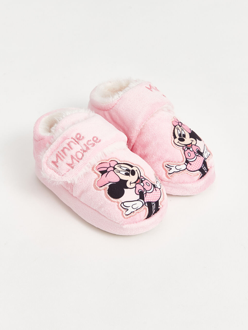 LCW STEPS Minnie Mouse Embroidered Baby Girls' Slippers -W4AA63Z1-E6T