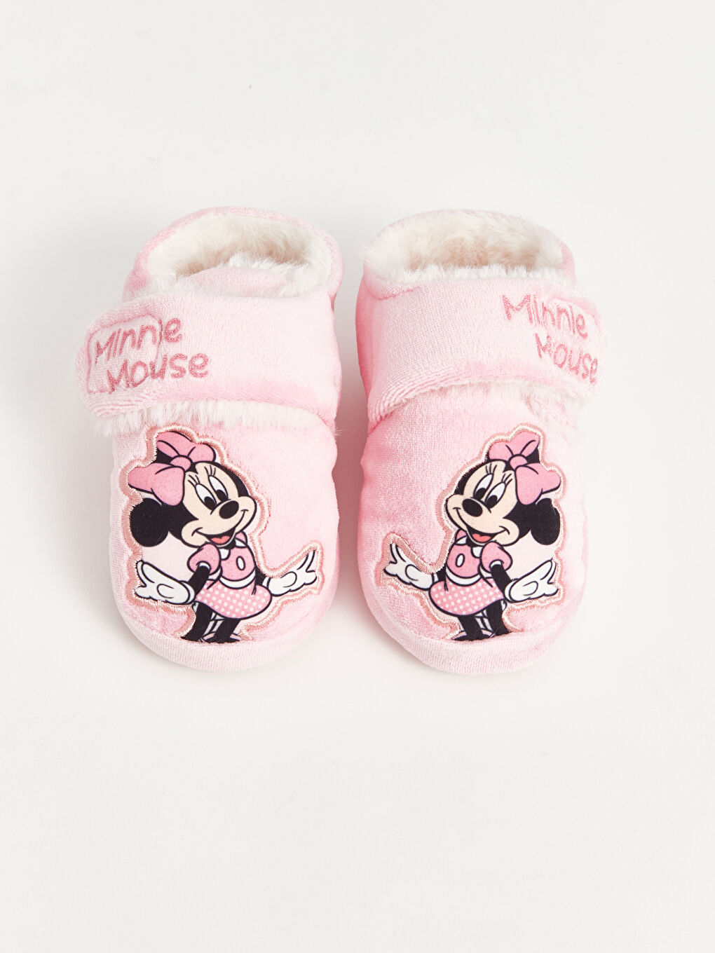 LCW STEPS Minnie Mouse Embroidered Baby Girls' Slippers -W4AA63Z1-E6T