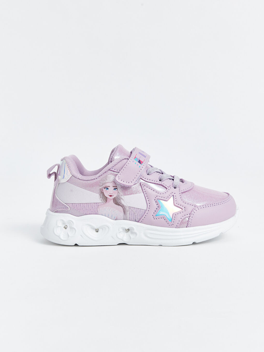Încălțăminte Sport Elsa Imprimați cu Lumină pe Talpă pentru Fete-2
