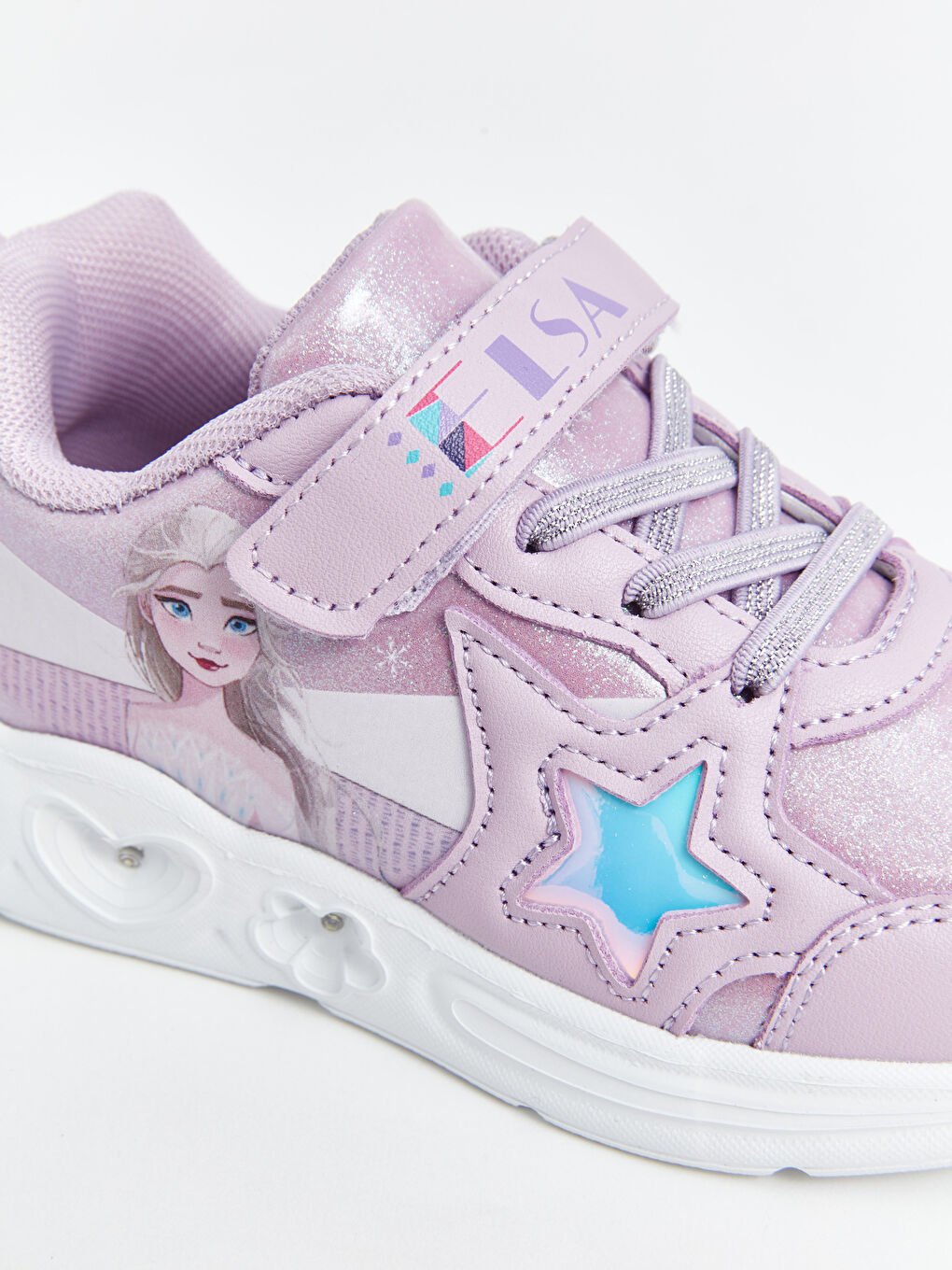 Încălțăminte Sport Elsa Imprimați cu Lumină pe Talpă pentru Fete-6