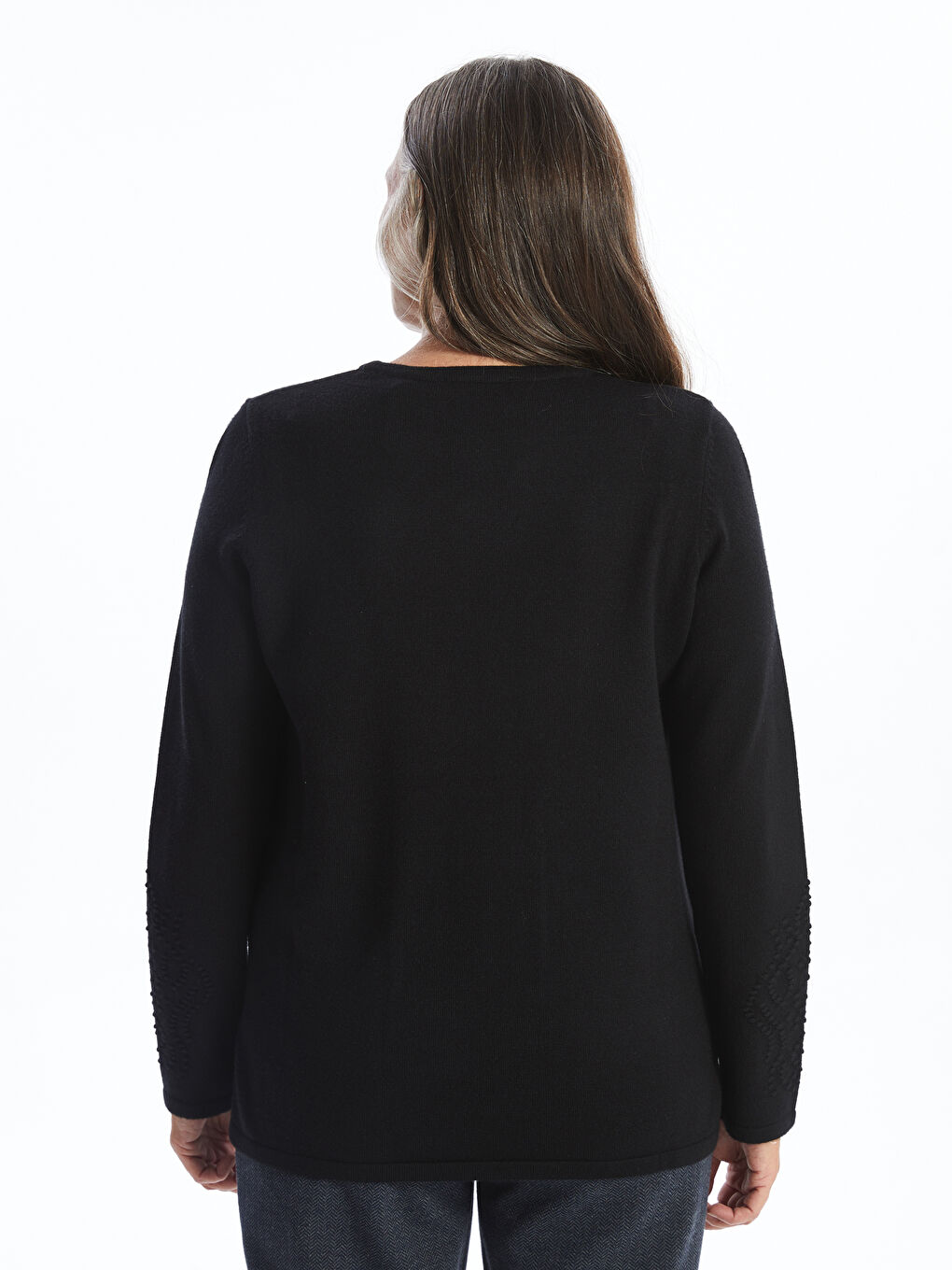 LCW Grace Crew Neck Women's Knitwear Sweater -W4AB16Z8-CVL