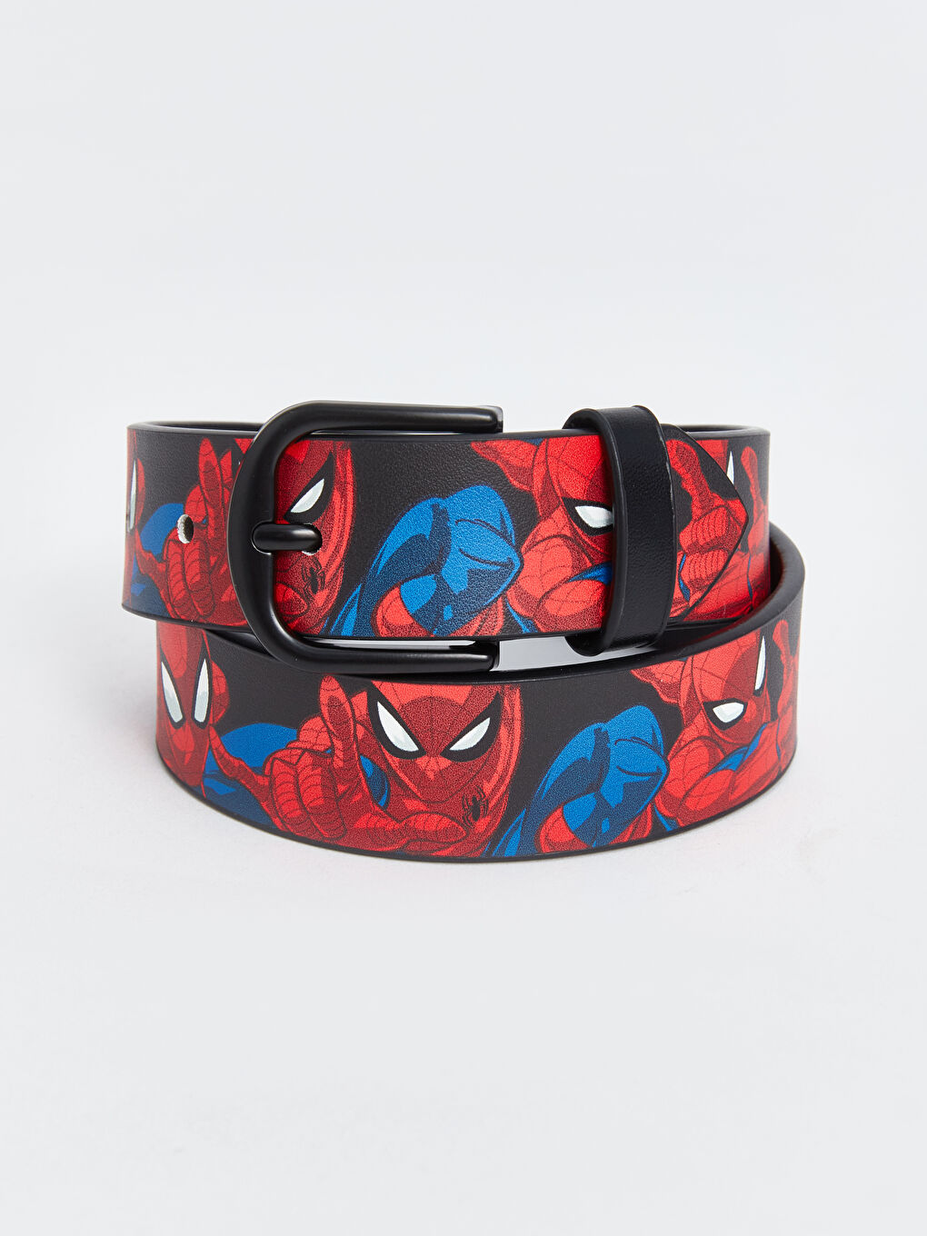 LCW ACCESSORIES Siyah Baskılı Spiderman Baskılı Erkek Çocuk Kemer