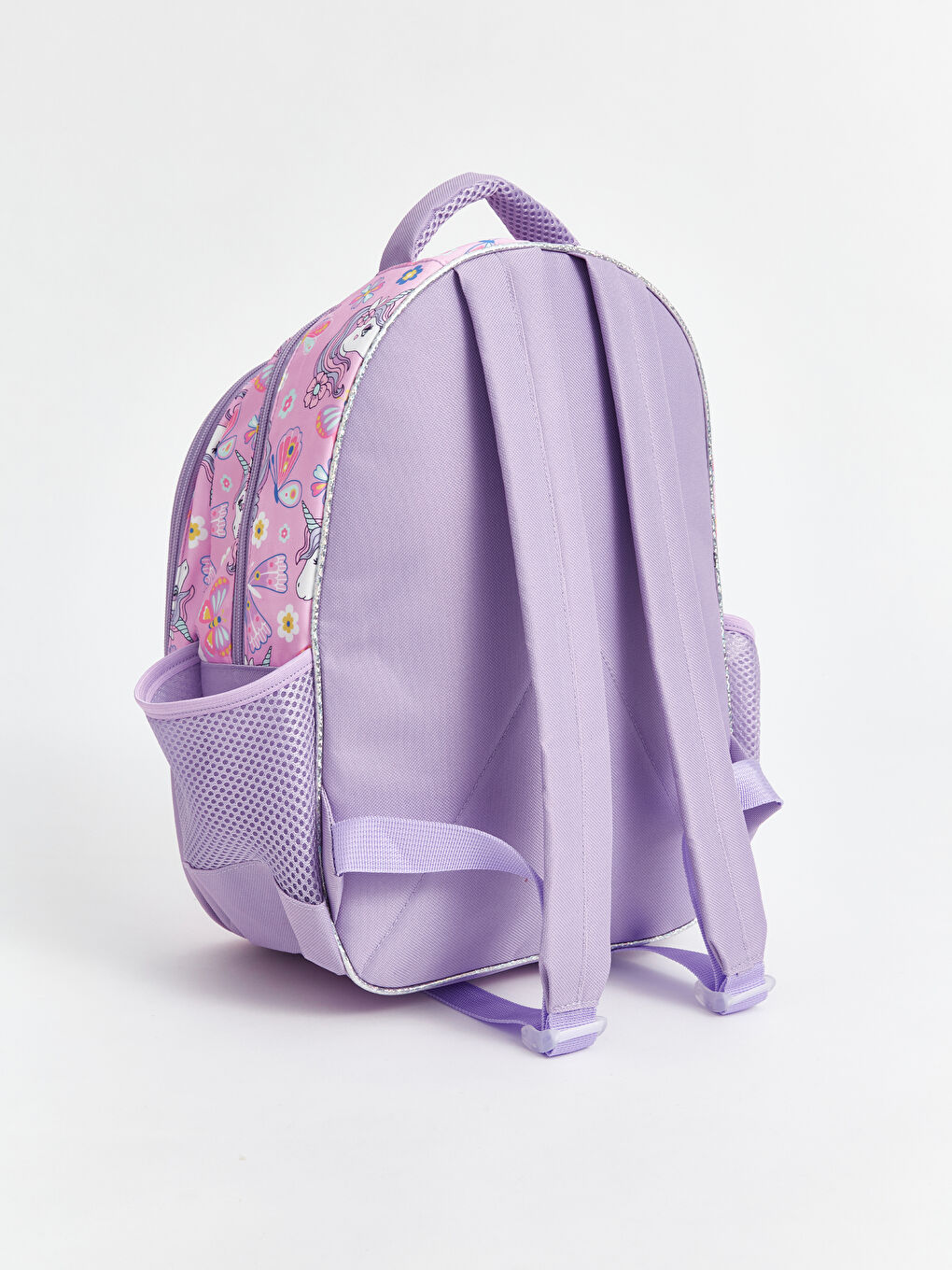 Lila Baskılı Kız Çocuk Okul Çantası-2