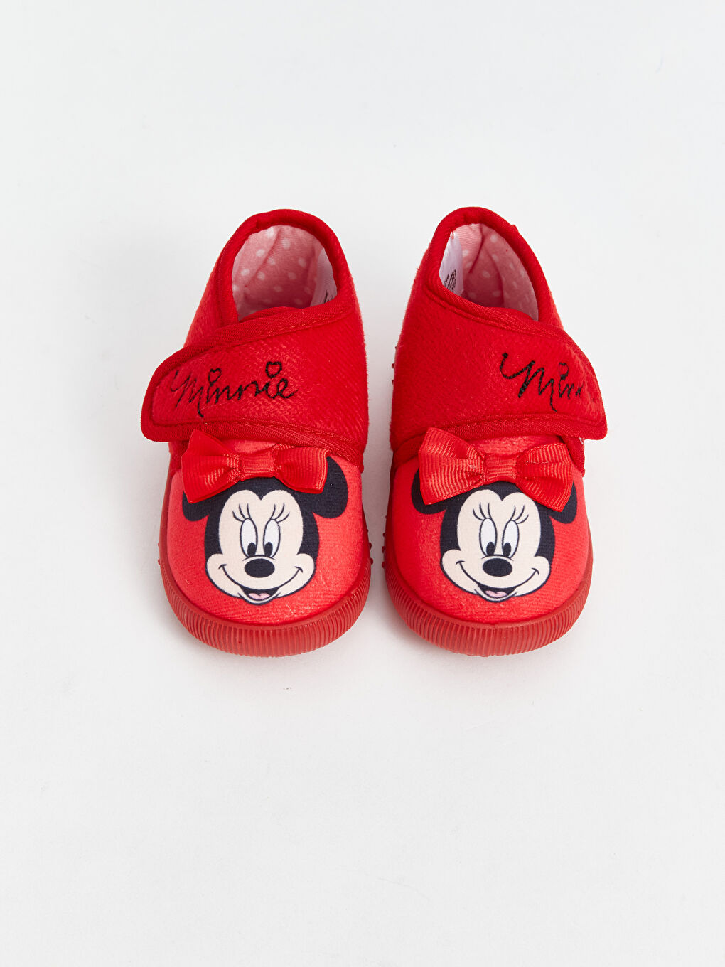 Minnie Mouse Embroidered Baby Girls' Slippers-2