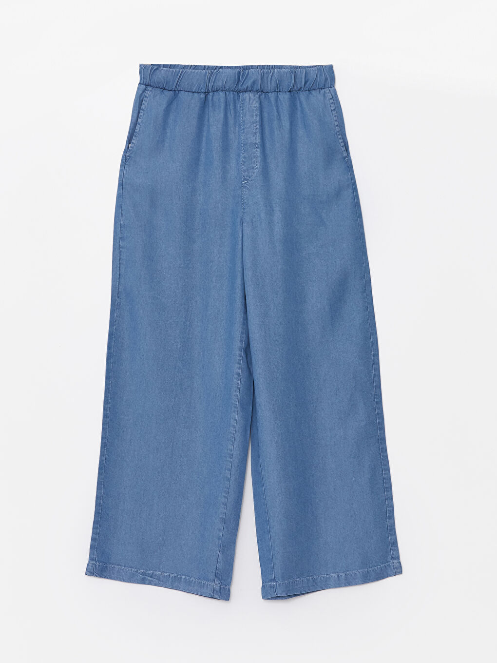 LCW Modest Elastic Waist Wide Leg Women's Jeans -W4AC60Z8-H45