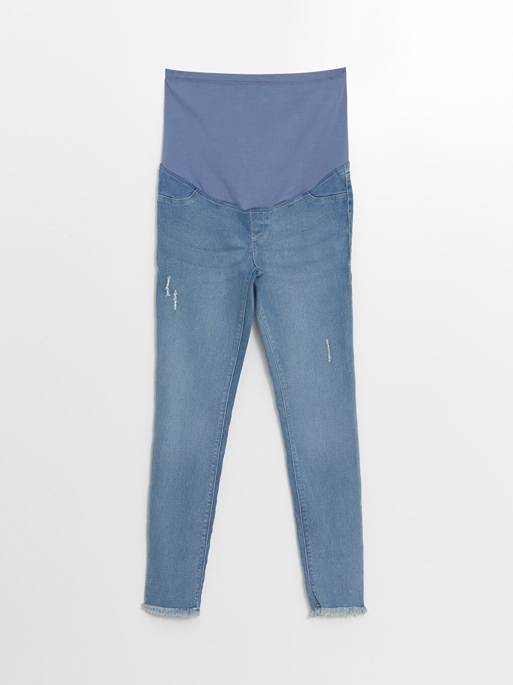 LCWAIKIKI Maternity Tummy Paneled Mercury Skinny Fit Maternity Jeans -W4AC66Z8-507