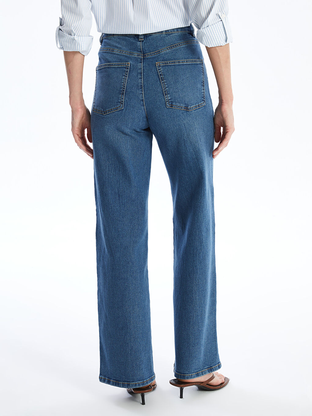 LCWAIKIKI Classic Wideleg Women's Jeans -W4AC74Z8-H45