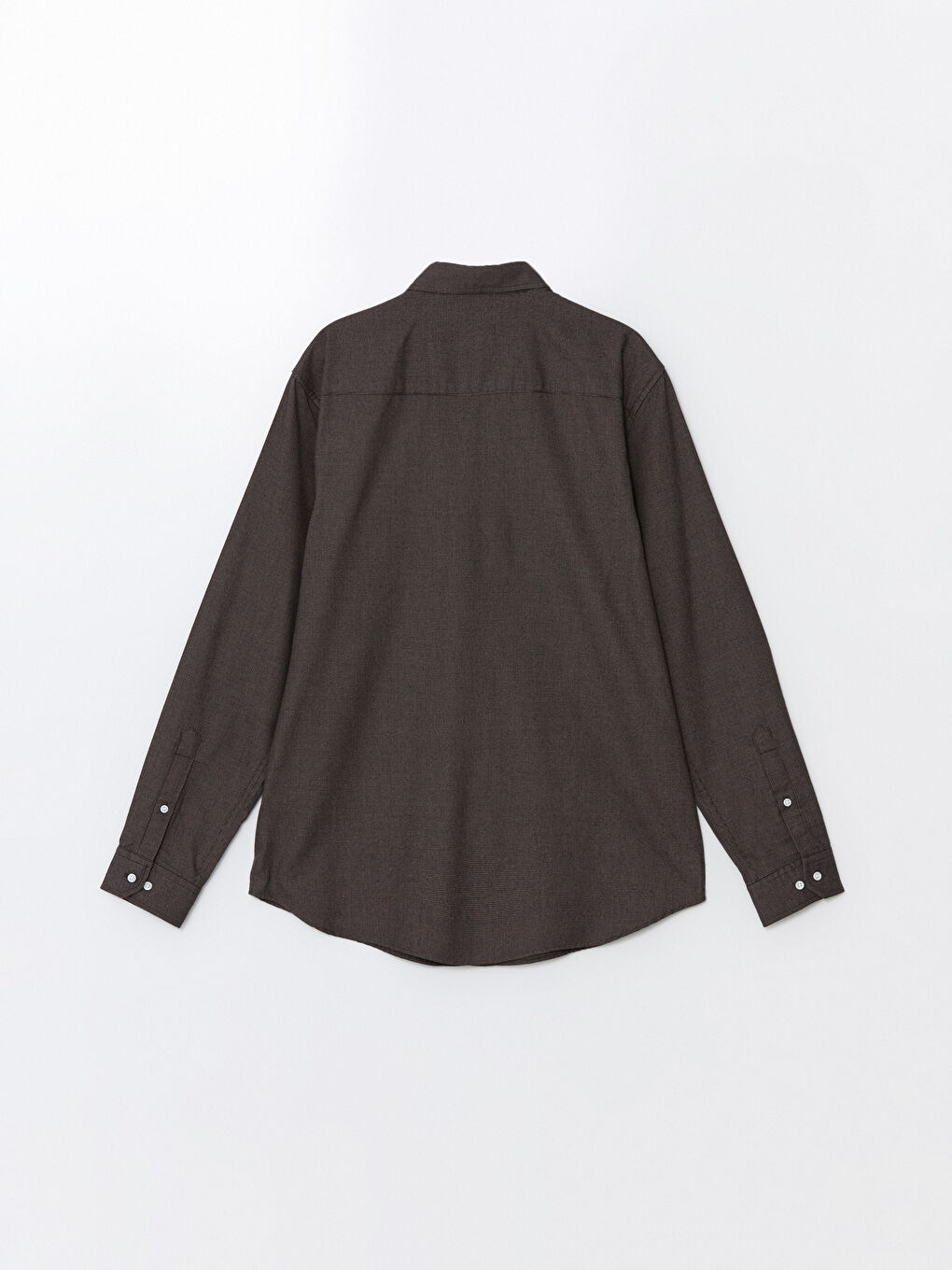 Slim Fit Long Sleeve Dobby Men's Shirt-5