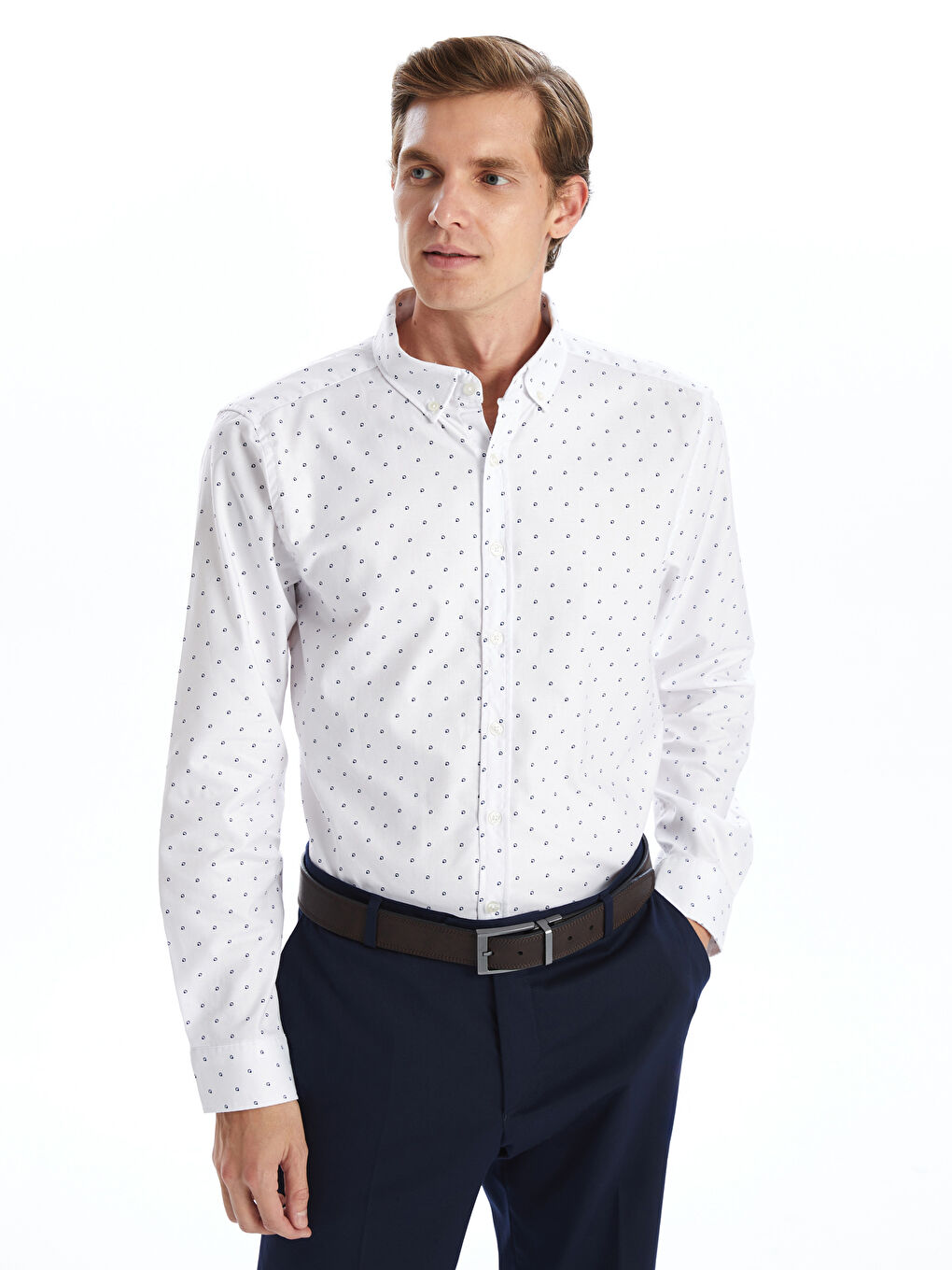 قميص كم طويل رفيع للرجال