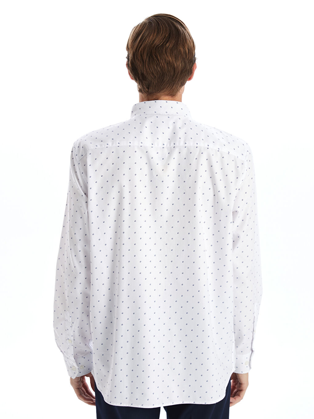 قميص كم طويل رفيع للرجال-3