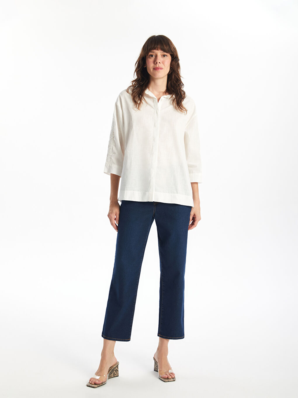 LCWAIKIKI Classic Schlanke Mama Damen Jeans -W4AD22Z8-309