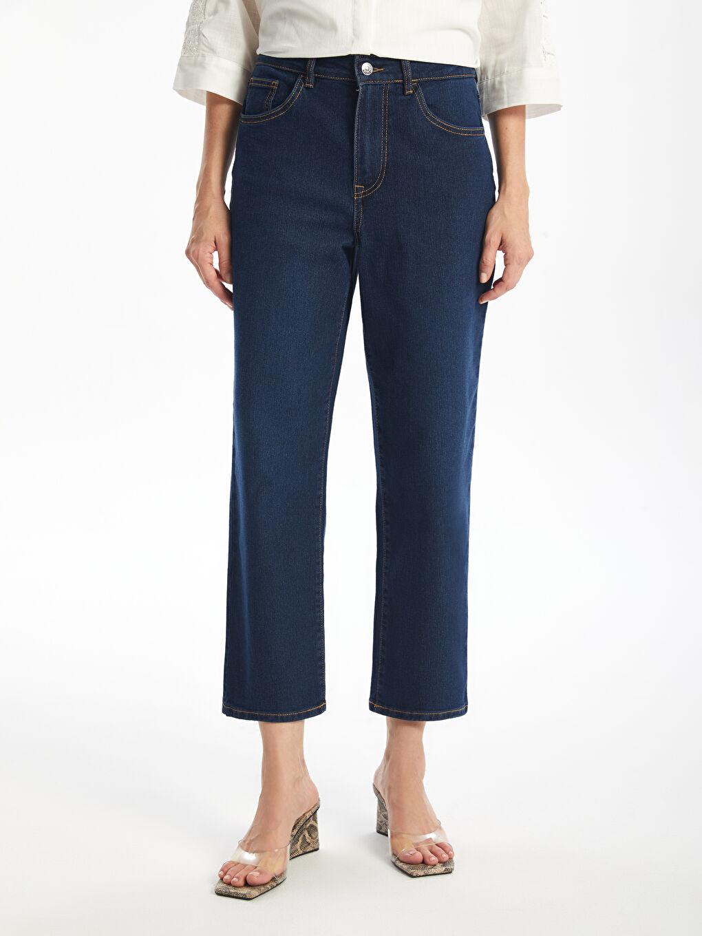 LCWAIKIKI Classic Schlanke Mama Damen Jeans -W4AD22Z8-309