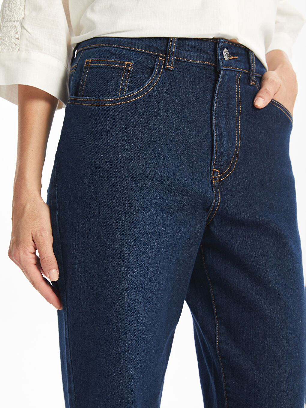 LCWAIKIKI Classic Schlanke Mama Damen Jeans -W4AD22Z8-309