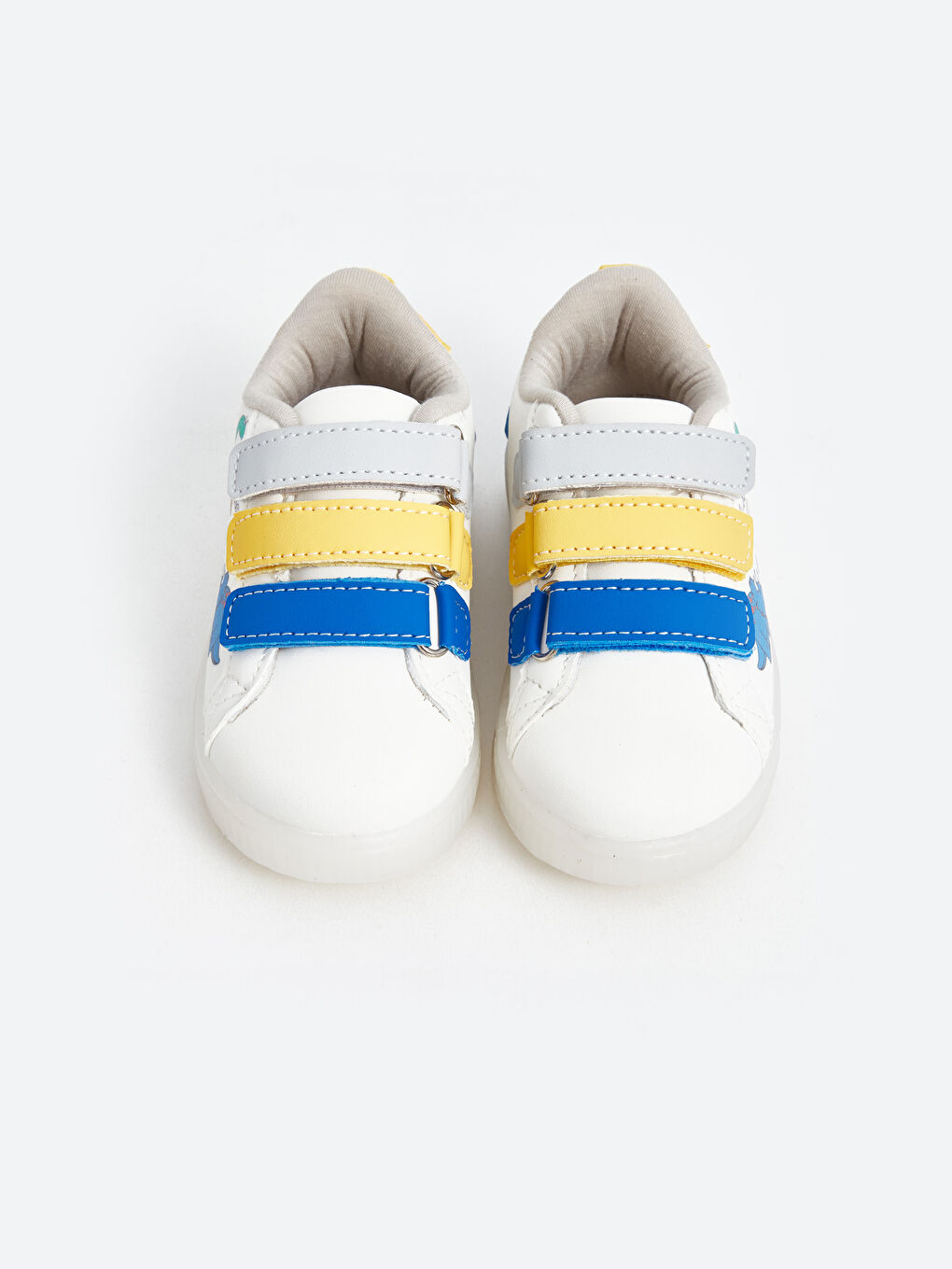 Hook and Loop Lighted Sole Baby Boys' Sneakers-2